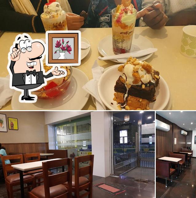 The interior of Seakings Ice Creams