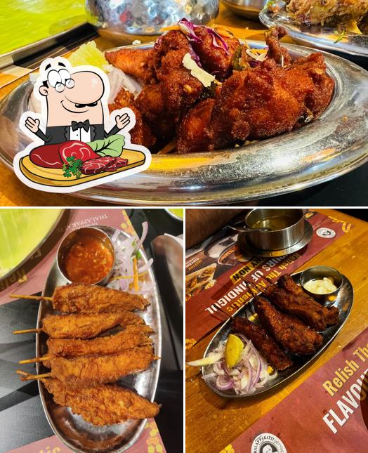 Order meat meals at Dindigul Thalappakatti Restaurant