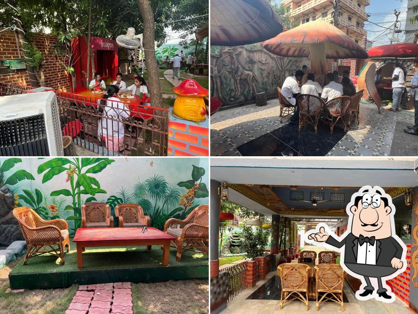 The interior of Fun & Flavours Cafe - Best Cafe & Restaurant/Coffee/Tea/Fine Dine/Best Lounge/Veg & Non Veg Restaurant in Patna