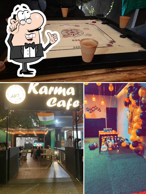 This is the picture depicting interior and play area at Karma Cafe