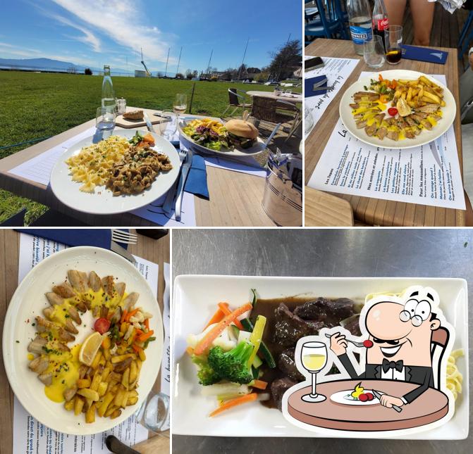 Cibo al Buvette du Port de Crans