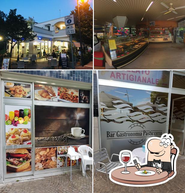 La cibo e interni del ristorante