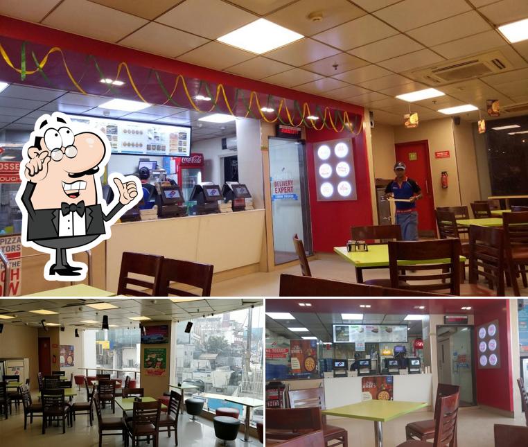 The interior of Domino's Pizza Heritage Villa, Agra