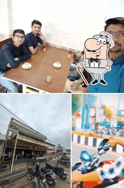 Take a look at the photo showing exterior and interior at Jai Vadwala Restaurant (જય વડવાળા રેસ્ટોરન્ટ)