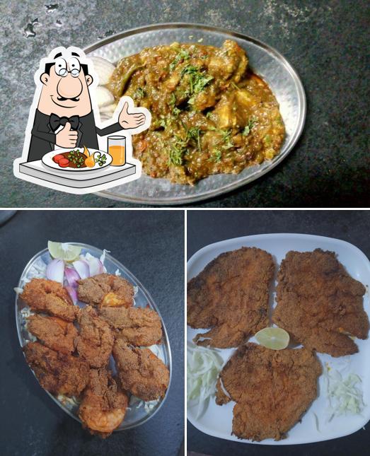 Food at Blue Diamond Bar and Restaurant