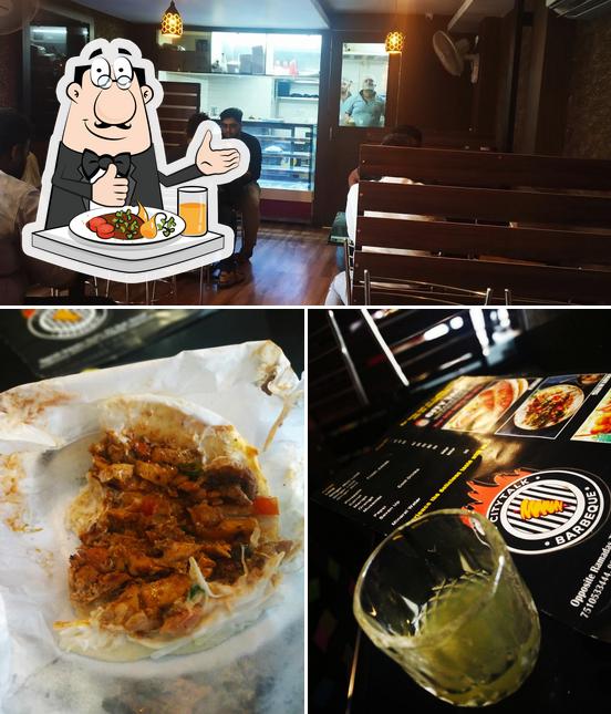 The photo of food and interior at City Talk Barbeque