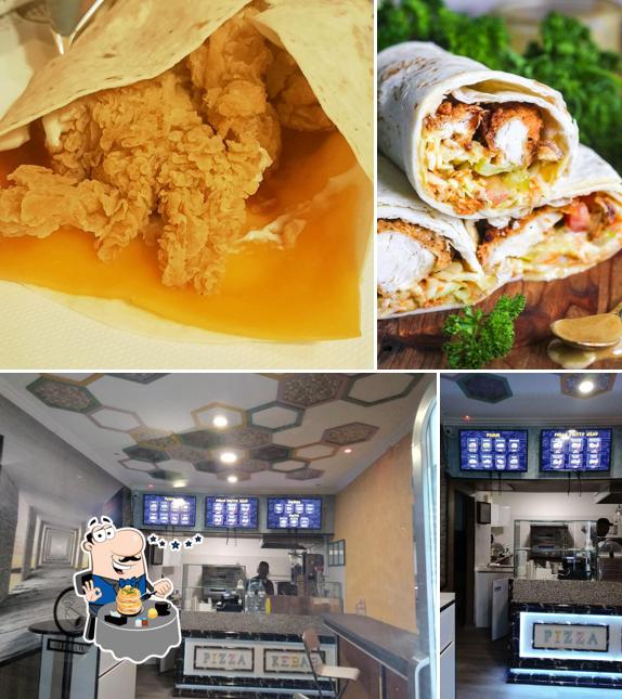 Hymalaya kebab & fried chicken di asghar si caratterizza per la cibo e interni