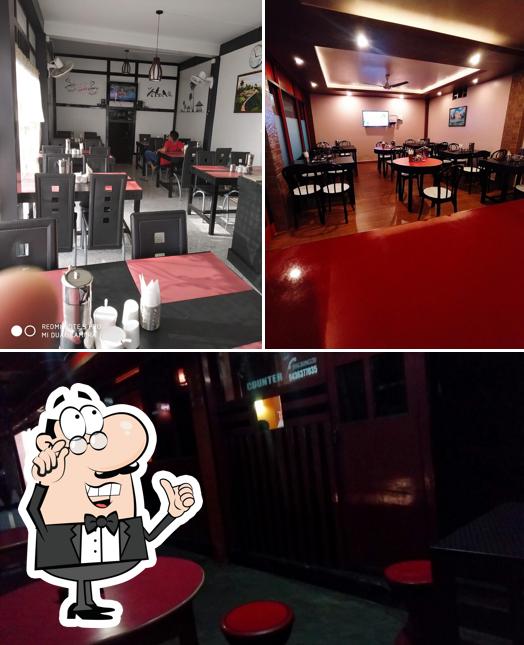 The interior of Kenfi Restaurant