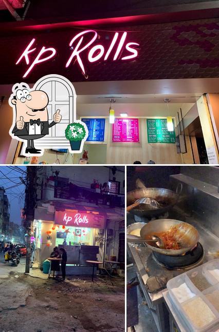 The photo of exterior and food at Kp Rolls