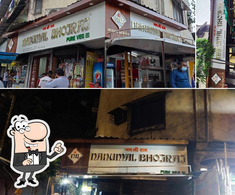 The exterior of Nanumal Bhojraj pure veg restaurant