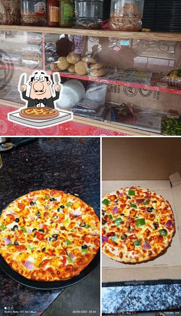 Get pizza at Nitish cake & Pizza point