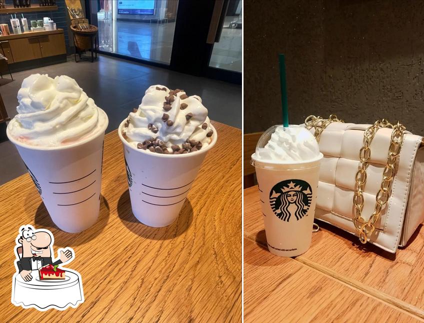 Starbucks offers a selection of sweet dishes