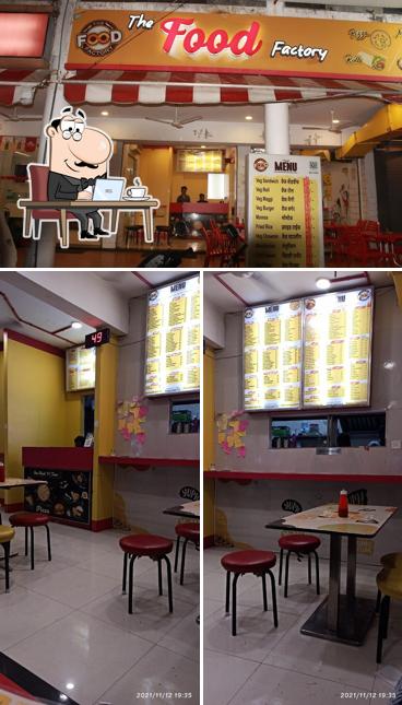 The interior of THE FOOD FACTORY