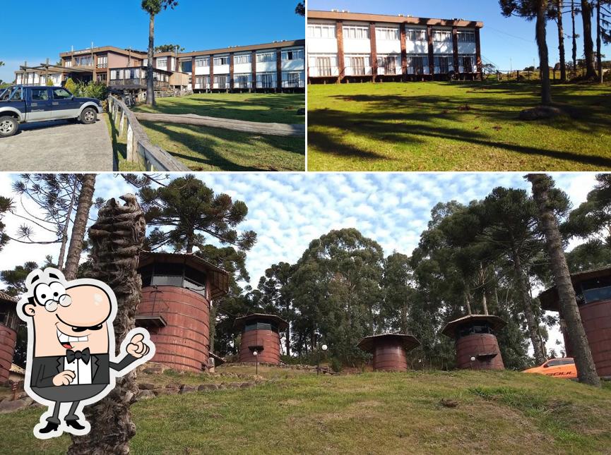 Desfrute da vista da área externa do Restaurante Tempero do Campo