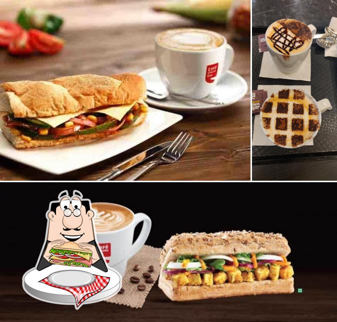 Club sandwich at Café Coffee Day