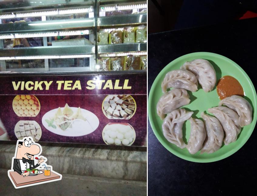 Food at Vickey Tea Stall