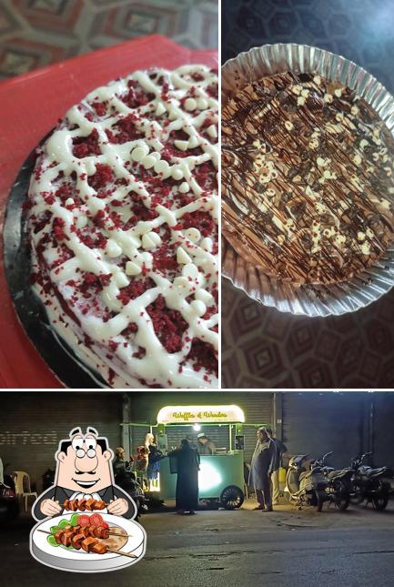 Take a look at the image showing food and exterior at Waffles & Wonders