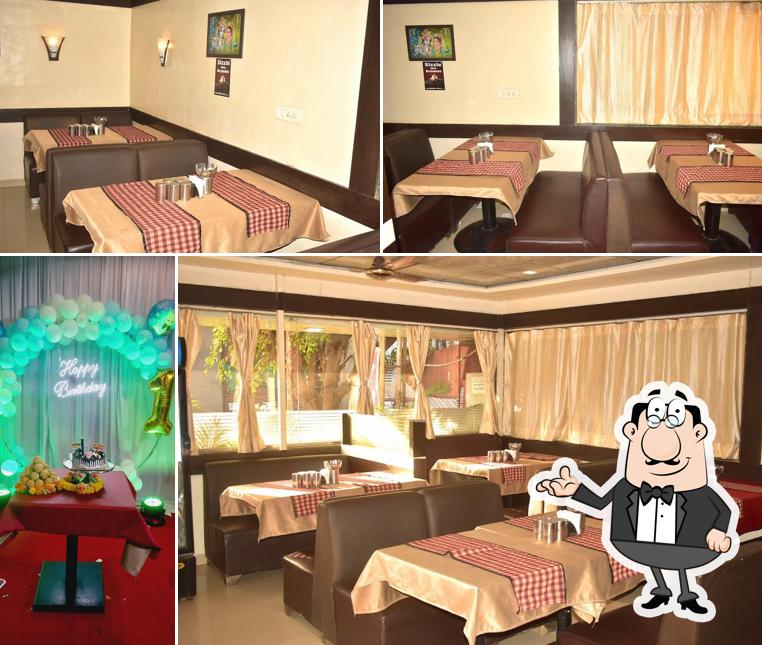 The interior of Hotel Tuljabhavani