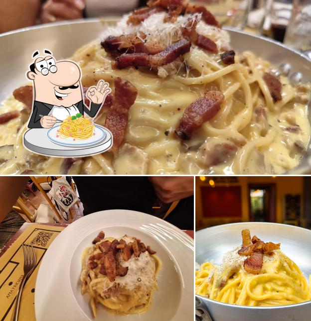 Spaghetti alla carbonara al La Fraschetta di Castel Sant’Angelo