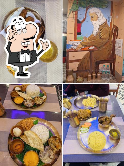 The interior of Aahare Bengali Chandannagar