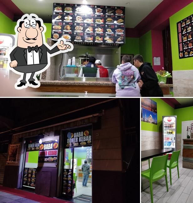 Gli interni di Baba Doner Kabab