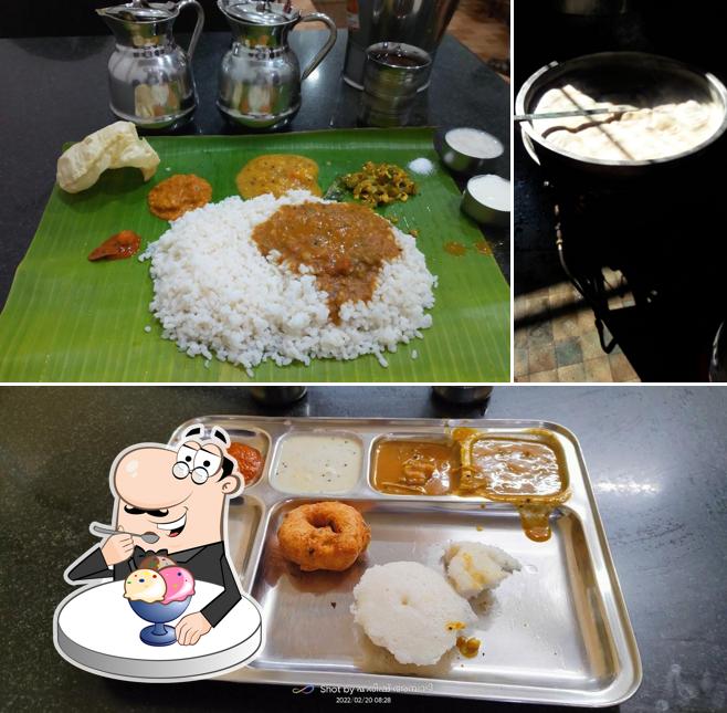 Ganesh Bhavan Bhrahmins Hotel serves a variety of desserts