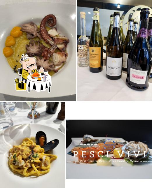Platti al Ristorante Specialità pesce Ristorante Pesci Vivi