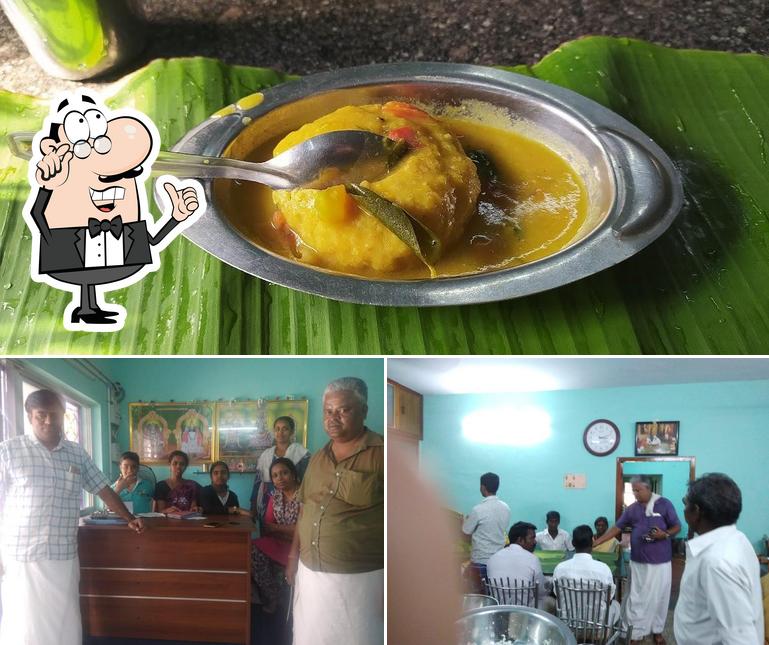 Check out the picture showing interior and food at Sundaram Pillai Mess And catering