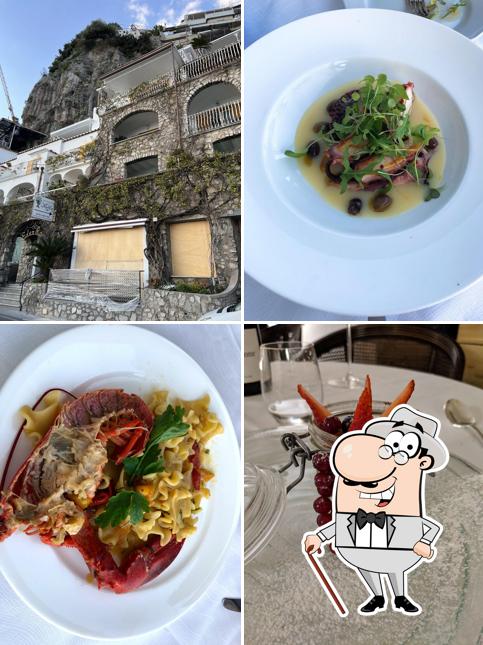 Curiosa tra l'area esterna di Ristorante Adamo ed Eva Positano