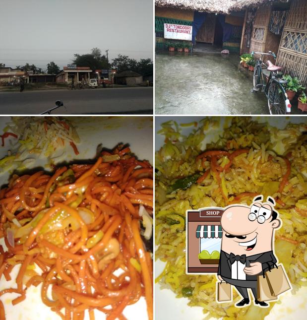 The photo of exterior and food at Dj Tandoor Restaurant