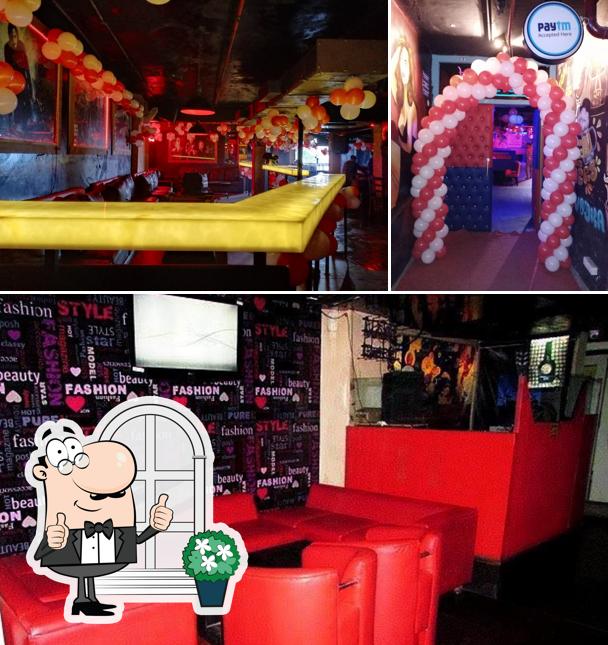 The restaurant's exterior and interior
