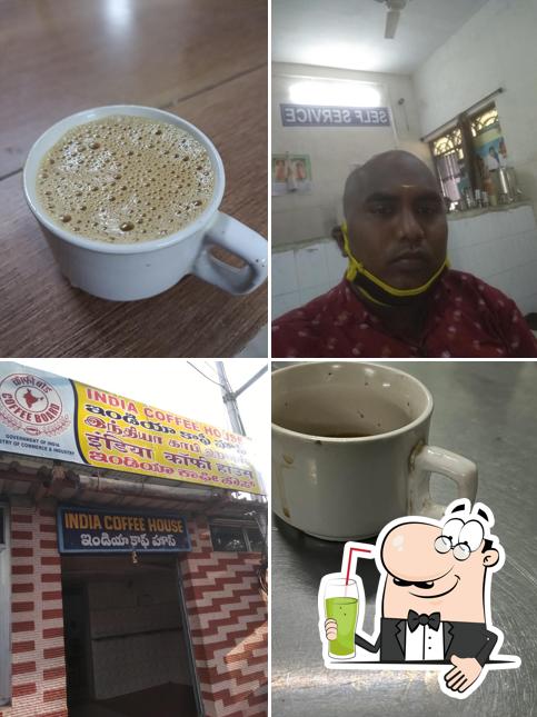 Enjoy a drink at India Coffee House