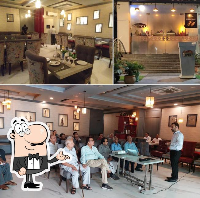 The interior of Moti Mahal Delux Restaurant