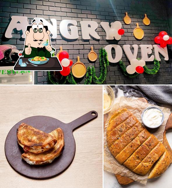 Food at Angry Oven Pizza