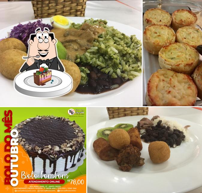 Bolo de chocolate em Espaço Grill