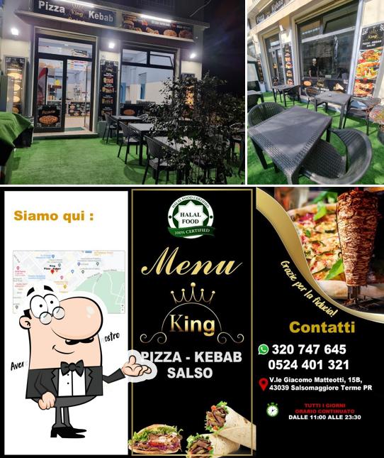 Gli interni di King Pizza & Kebab