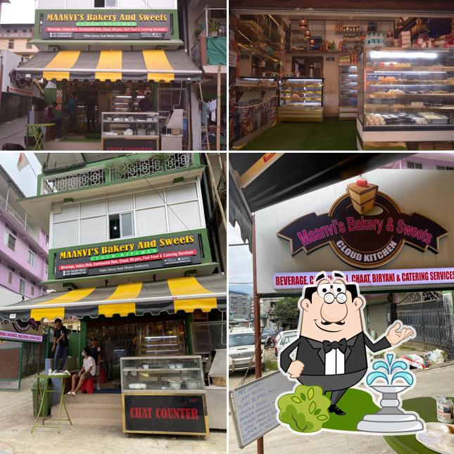 The exterior of Maanvi's bakery and sweets