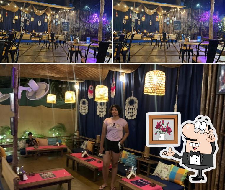 Take a seat at one of the tables at Sufna