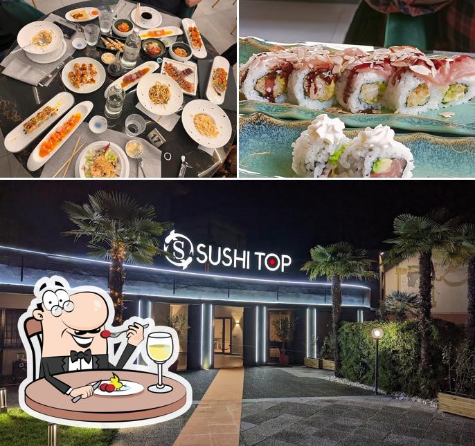 Tra le diverse cose da Sushi Top si possono trovare la cibo e esterno