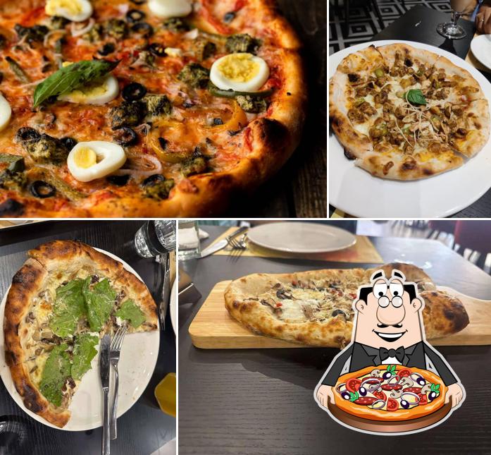 Order pizza at Toscano