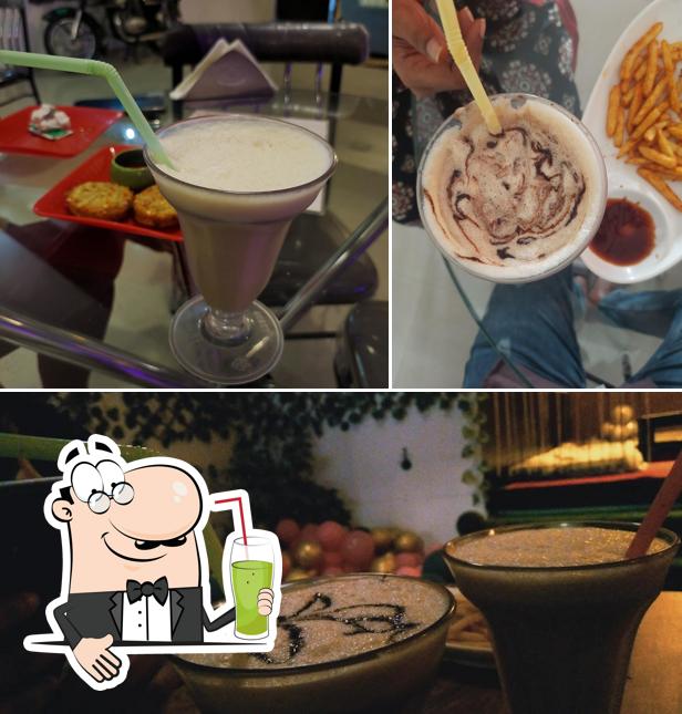 Enjoy a beverage at CAFFEINE HUB