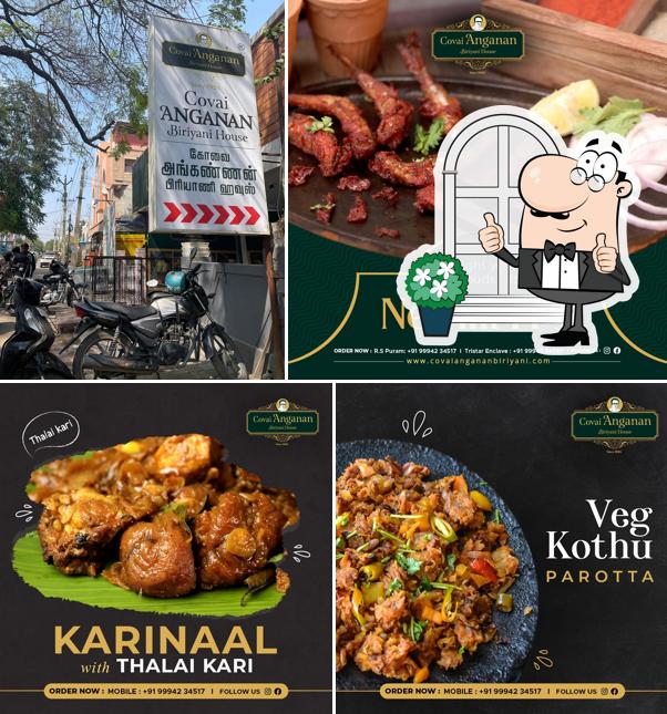 Enjoy the view at the outside area of Covai ANGANAN Biriyani House