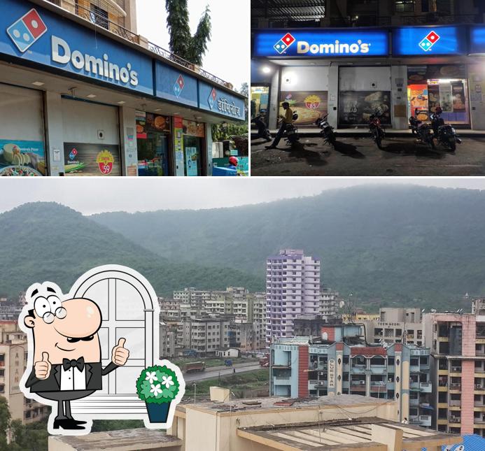 Check out how Domino's Pizza Mumbra, Thane looks outside