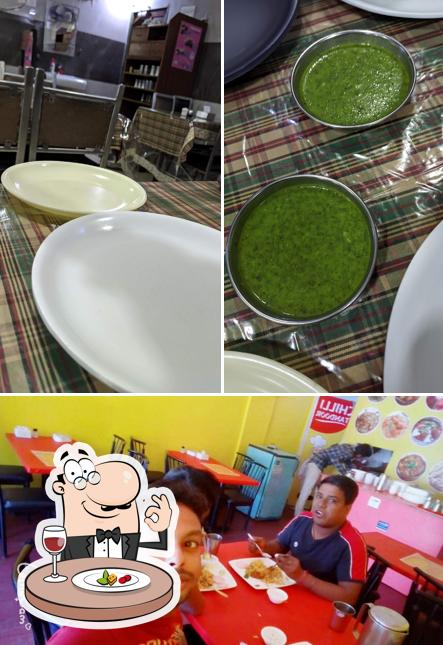 The picture of food and interior at Famous Dum Biryani & Kabab Corner