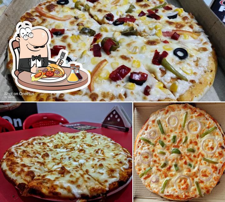 Pick various kinds of pizza