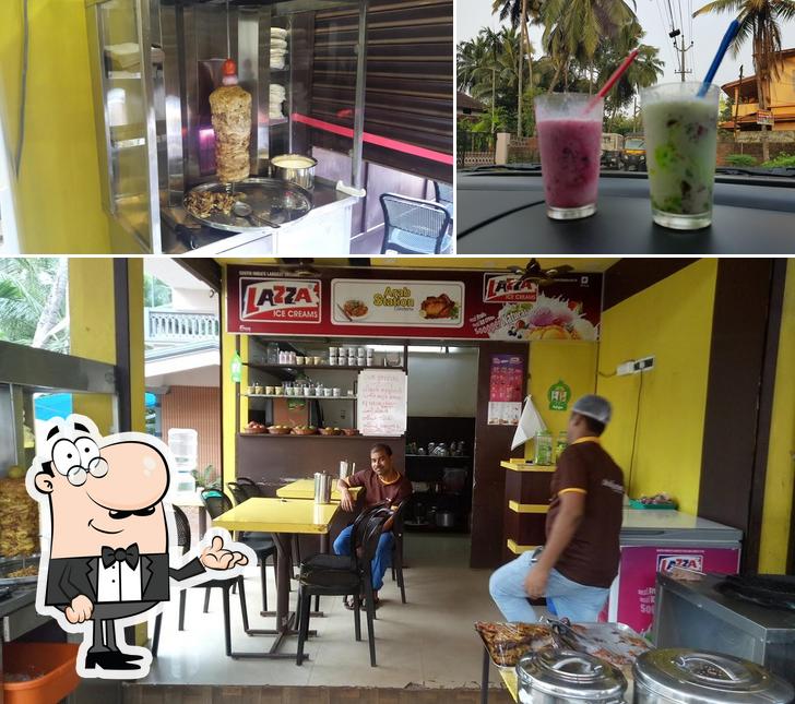 The picture of interior and drink at Arab station