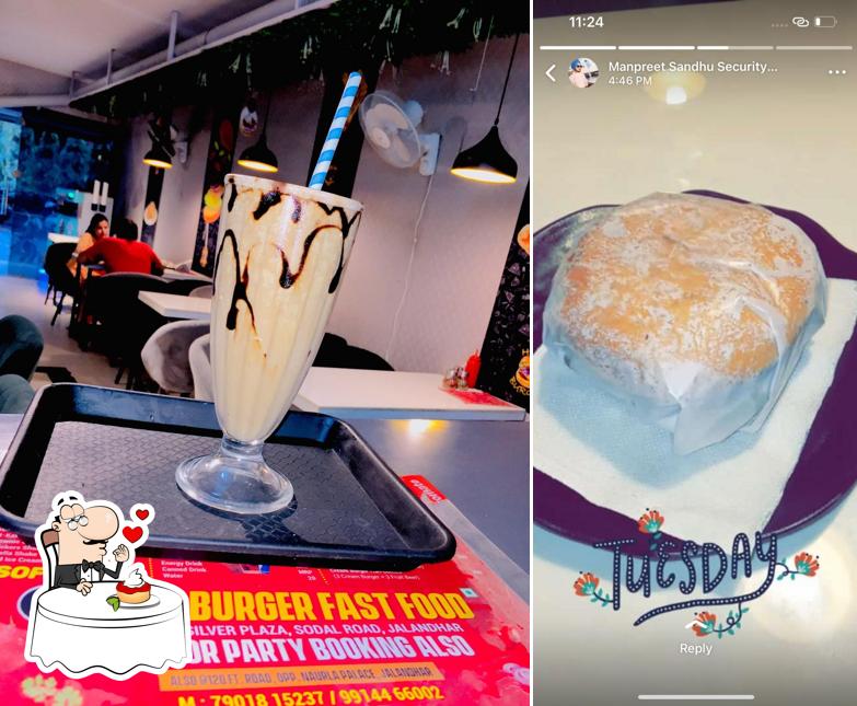HARI BURGER serves a number of sweet dishes
