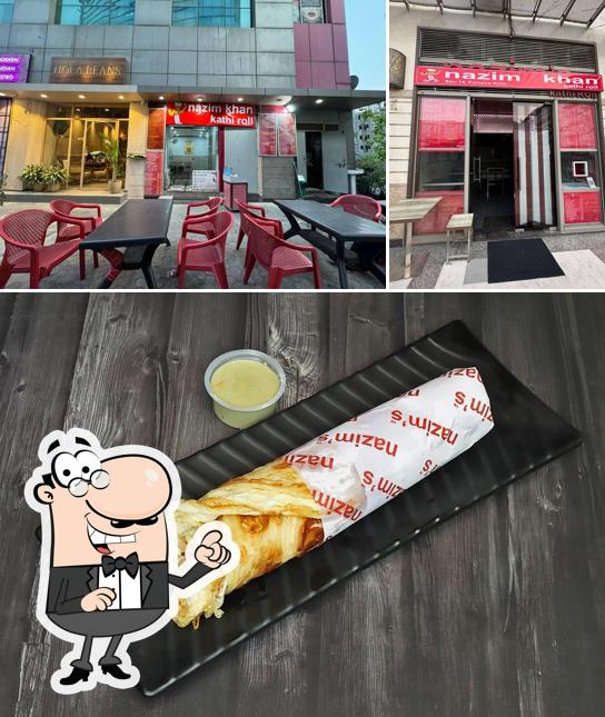 The photo of interior and food at Nazim Khan Kathi Roll