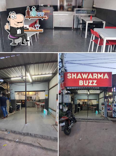 The interior of Shawarma Buzz
