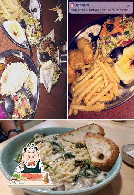 Fish and chips at Ya Mal Alsham Syrian Restaurant